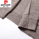 Pier Cardin brand high-end men's clothing, men's knitted cardigans, spring and autumn wool jackets, casual and fashionable sweaters, tops, fashion clothes, new products, knitted black M 165