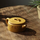 Zanghutianxia small capacity Yixing purple clay teapot pure hand carved Kung Fu tea set raw ore golden section mud teapot large mouth Han tile Han tile