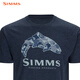 
SIMMS new short-sleeved T-shirt spring and summer breathable and comfortable boys fashion Luya outdoor fishing suit soft and comfortable quick-drying PG-14101 short-sleeved T-shirt black S