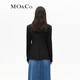 MO&Co. Suit Power Jacket Retro Waist Casual Suit Professional Suit Suit Women Black XS 155