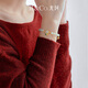 IL&CO Youke Good Luck Cute Snake Zodiac Year of the Snake Bracelet Women's Braided Red Rope Birthday New Year Gift for Girlfriend Four-Leaf Clover Snake Year Stacked Hetian Jade Bracelet