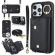 Jinhao iPhone14 Promax Reißverschluss Brieftasche Mobile Hülle Apple 13/12 Crossbody Protective Case Xsmax Kartenring Lanyard Persönlichkeit Red Apple iPhone 14 Pro