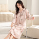 Modal Mujeres embarazadas Lamma de camiseta Pajamas Summer delgada Hospitalidad Vestido de confinamiento posparto Vestido de verano Madre 11932 XL