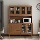 Rayle Chinese Ligne de plateau en bois massif Thé et armoire à vin moderne armoire de rangement de cuisine simple moderne Room de maison contre le mur DJ5012 combinaison 120 * 40 * 200cm