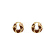 Idel Maillard earrings light luxury temperament high-end earrings for women 2025 new summer retro earrings E3751 coffee color broken diamond U-shaped