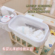 
Moshen bedside hanging basket baby bedside diaper diaper storage box bed fence storage bag crib storage bag new style - white hanging basket larger 1 layer