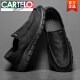 Cartelo viejos zapatos de tela de Beijing para hombres nuevos zapatos de lienzo transpirables zapatos de conductor de solo zapato suave para hombres.