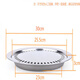 Sanqihu Korean style stainless steel round non-stick barbecue plate electric ceramic stove light wave oven barbecue grill grill HY grill... plate + baking paper 10 sheets