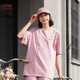 Li-Ning-Bing-Sensing Round Neck Kurzärärmelte T-Shirt für Frauen-Sport-Mode-Serie für Frauen, komfortable lose kurze Kulturhemd Sport kurzärmelig T-Shirt T-Shirt T-Shirt -687 L