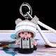 Shi Xiaohu Schlüsselkette für Frauen Diamond-Set Schlüsselkette Puppenwagen Key Ring Anhänger für Freundin Geburtstag Geschenktüte Hängende Dekoration Leidenschaftlich rotflüssiges Seilstil