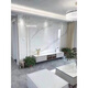 El nuevo estilo de Huoxin Shuo Foshan Rock Slab TV Backet Mured