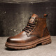 Huilirui Martin Boots para hombres Autumn High-Top Imort Imort Iplea informal de moda