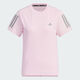 阿迪达斯 （adidas）短袖T恤女装2025夏季新款透气速干运动服跑步训练健身圆领上衣 JF1478粉色 M