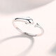 MZMZ platinum ring for women PT950 platinum ring adjustable index finger ring Valentine's Day birthday gift for girlfriend I will have you for the rest of my life ring exquisite gift box