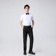 Lemon Tide Sommer Groomsmen's Group Clothing Männliche Brüder Gruppe Langarm Shirt Anzug Anzug Bräutigam Hochzeitsanzug Sommer (Qualität) Sommerhemd + schwarze Hose + schwarze Fliege Keil