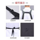 Wei Caidi beef tendon apron waterproof and oil-proof soft leather catering special canteen kitchen aquatic fish and pig killing work clothes men's extended SC plastic shoulder apron gray