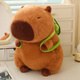 Beishangxing Kapibala Doll Capybara Puppen Geburtstag Geschenk für Frauen Plüschspielzeug Rag -Puppen -Männer Rucksackschildkröte 23 cm