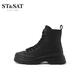 ST/SAT/SAT/SAT Trendy Street kurze Stiefel Winter Dicke feierliche vielseitige Martin Boots Frauen SS24116391 Schwarz 35 225mm