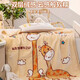 Nanjiren Milk Velvet Children's Blanket Kindergarten Nap Cover Blanket Winter Warm Blanket Thickened Double-layered Velvet Quilt Blanket Mengmenglu Double-layered Cloud Blanket Can Be Covered or Spread 110x140cm Children's Cloud Blanket Approximately 2.4Jin Jin is equal to 0.5kg