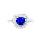 HEEKAIYI Ring Women's Royal Sapphire Ring Luxury Jewelry Chinese Valentine's Day Birthday Gift for Wife and Girlfriend Royal Sapphire Ring (Main Stone Approximately 1.13 Carats/Selected Flawless)