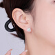 Yuan Shengfu's new PT950 fashionable four-leaf clover platinum earrings, genuine fashionable and versatile platinum earrings, 2.36g