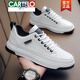 Cartelo 2025 Neue wasserdichte Herrenschuhe Herbst Internet Promi Casual Schuhe Koreanische Version Vielseitige trendige Arbeit und Arbeit trendy Schuhe 9925 Schwarz 39