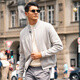 Mr. Stoff Baseballkragen Wolle Jacke 2025 Herbst Neue verdeckte Motorhaube Pocket Jacket BT15366 Hafer Gray S (165)