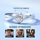 China Gold (CHINA GOLD) One-Kiss Love Silver Ring Female Topaz Proposal Diamond Ring Birthday Gift for Girlfriend and Wife Wedding Anniversary One-Kiss Love Ring-Topaz [Jingsuda]