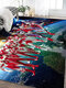 Mingdie Custom Ultraman Super Mario Dragon Ball Cartoon Children's Anime Cartoon Living Room Ultraman 01 Width 60* Longitudinal 90 cm
