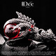 IDee CREATIVE IDER FOR YOU French IDee Dragon Claw Necklace Men's Niche Accessories Fashion Personality Trendy Brand Retro Style Zodiac Year Jewelry Gift Red Bead Dragon Bone Chain 55+5CM Pendant 3.4*2.5CM