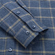 Shanshan (FIRS) pure cotton brushed shirt middle-aged dad wear business casual cotton plaid shirt for men coffee plaid 40