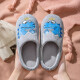 Made in Tokyo, children's slippers are comfortable cartoon boys and girls warm cotton slippers gray 33-34JZ-2032