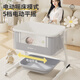 ULOP crib multifunctional bed electric rocking bed removable splicing crib newborn baby sleep rocking bed height adjustable baby splicing electric rocking bed