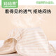 妈妈果（org.mama）婴儿尿布裤可水洗隔尿裤防水透气新生儿尿布兜宝宝尿片戒子布尿裤 棕条纹+绿条纹（ 2条装 ） S码【建议6-12斤】