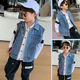 Disney (Disney) Boys' Vest Spring and Autumn 2025 New Children's Clothing Medium and Large Children's Vest Jacket Korean Version Versatile Children's Denim Vest Blue 140
