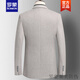 Romon Casual Wollanzug Herrenjacke Herbst und Winter mittleren Alters Anzug Casual Anzug ohne bügeln Wolldicke Stil Beige 170/m