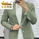 金盾（JINDUN）轻熟风纯色简约轻薄西服外套春秋款商务休闲高端男装西服外套男士 深蓝色 2XL
