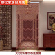 风水门帘珠帘隔断帘家用卧室客厅卫生间水晶塑料防蚊蝇免打孔厕所 金条【香槟色】 宽80*高0.8米/27条/较稀半帘