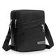 Changyin New Style Herren japanischer und koreanischer kleiner tragbarer Tasche kleine Tasche Weiche Leder -Männer -Tasche Crossbody Crossbody Casual Leichter Rucksack Y9711 Schwarz