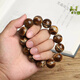 SNQP Burmese root amber bracelet, amber beeswax, enchanting cave honey boutique bracelet, round beads for men and women, amber ornaments, 11*12 old type barrel beads, certificate can be issued, fidelity root amber has rosin, fluorescent floating salt water