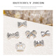 Miss Honey Nail Bow Pearl Rhinestone Jewelry Super Flash Zircon Japanese Internet celebrity nail metal three-dimensional diamond decoration Internet celebrity Zircon 6231 (single) 1 piece No Specifications