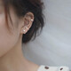 Mansheng 999 Pure Silver Ruyi Knot Earrings Women's Ear Piercing Earrings 2025 New Screw Design Ear Bone Nail Earrings Small Ruyi Earrings 999 Pure Silver Pair