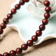 Ding fei chinesischer Stil kleines Blatt rotes Sandelholz Mobiltelefonkette Lanyard für Männer und Frauen kurzes Handgelenk Lanyard Pfirsich Holz Glockenbeutel Anhänger Sandelholz Mobiltelefon Hang A21-308