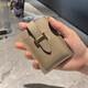 Montberska Bag Pull-out Multi-Card-ID-Karten-Karten-Kartentasche mit großer Kapazitäts-ID-Kartenkarte Set kleiner Ultra-Dünn-Kartenclip grau [Draw-out 6 Card Slots]