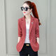 Zhidou Dou Dou Small Suit Veste pour femmes 2021 Vêtements d'été printemps et automne Nouveau gingembre à la tendance du haut de la longueur et du gingembre 9859 pour 96-105jin [Jin est égal à 0,5 kg]))