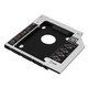 Liantuo 12.7mm notebook optical drive slot SATA hard drive bracket hard drive bracket black + silver (suitable for SSD solid state drive Z105