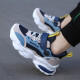 Huilirui Sneakers para niños para niños Nuevos zapatos casuales de malla transpirable para los zapatos para correr con el suelo suave y anti-deslizamiento de los niños en medio