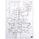 National Railway Map Passenger Freight Mileage Calculation Station Schematic Map 566*800 mm