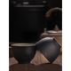 Enshousu Chinese-style ceramic spirits white wine cup household retro-style rice wine one or two small wine cups one cup wine cup customized Japanese style cup black pottery (30ml)
