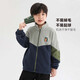 Zuoxi Boys' Polar Fleece Jacket 2025 Spring and Autumn Children's Fleece Jacket Medium and Big Children's Autumn Top Navy Blue 140